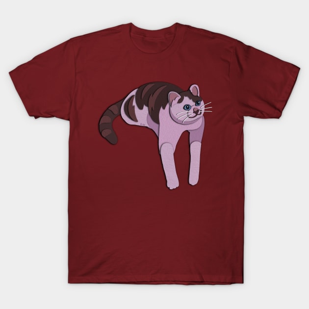 Paper Cut Cat Series! Leggy T-Shirt by Catwheezie